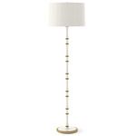 Kane Solid Floor Lamp - Modern Brass / Daisy
