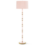 Kane Solid Floor Lamp - Modern Brass / Rose Water