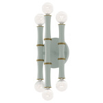 Kane Wall Sconce - Modern Brass / Matte Celadon