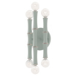 Kane Wall Sconce - Polished Nickel / Matte Celadon