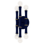 Kane Wall Sconce - Modern Brass / Matte Midnight Blue