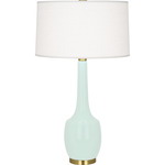 Delilah Table Lamp - Mint / Oyster Linen