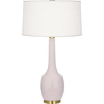 Delilah Table Lamp - Rose Water / Oyster Linen