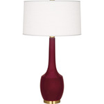 Delilah Table Lamp - Sugar Plum / Oyster Linen