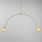 Balance 2.0 Pendant - Brushed Brass / Whiskey Textured