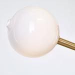 Angle 3.0 Pendant - Brushed Brass / White