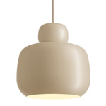 Stone Large Pendant - Beige