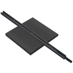MicroTrack Ceiling Dual Center Power Feed w/ 14.5 inch Track - Black