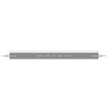 MicroTrack Recessed Dual Center Power Feed - Black