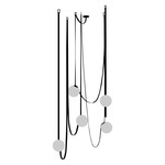 Plusminus Sphere Multi-Light Pendant - Black / Black