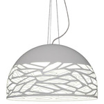 Kelly Dome Pendant - Floor Model - Matte White / Milk White