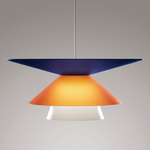 Lady Galala Pendant - White / White / Blue / Orange
