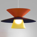 Lady Galala Pendant - White / Orange / Blue / Yellow
