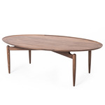 Slow Oval Coffee Table - Natural Walnut