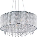Spiral Suspension - Floor Model - Aluminum / Polished Chrome / Crystal