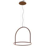 U-Light Arch Pendant - Floor Model - Rust Brown