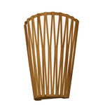 Living Hinges Wall Sconce - Floor Model - Teak / White Acrylic