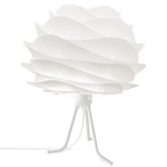 Carmina Mini Tripod Table Lamp - Overstock - White / White