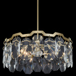 Piatta Pendant - Brushed Brass / Crystal