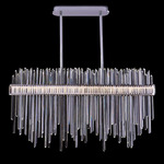 Piovere Island Light - Polished Chrome / Firenze Clear