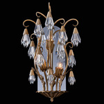 Tulipani Wall Sconce - Winter Brass / Firenze Clear