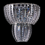 Fontana Wall Sconce - Chrome / Firenze Clear