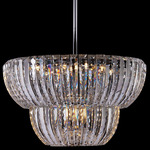Fontana Ring Pendant - Polished Chrome / Firenze Clear