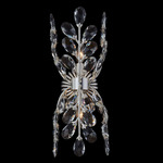 Alloro Wall Sconce - Pewter / Firenze Clear