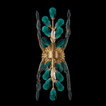 Alloro Wall Sconce - Brass / Emerald