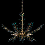 Alloro Pendant - Brass / Green