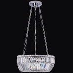 Circolare Pendant - Polished Chrome / Firenze Clear