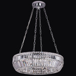 Circolare Pendant - Polished Chrome / Firenze Clear