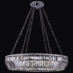 Circolare Pendant - Polished Chrome / Firenze Clear