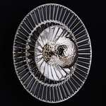 Rosetta Wall Sconce - Polished Nickel / Firenze Clear
