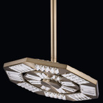 Tempo Pendant - Winter Brass / Firenze Clear