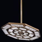 Tempo Pendant - Winter Brass / Firenze Clear