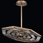 Tempo Pendant - Winter Brass / Firenze Clear
