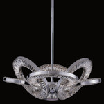 Rotondo Pendant - Polished Chrome / Firenze Clear