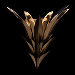 Roche Wall Sconce - Winter Brass / Firenze Clear