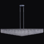 Durant Island Light - Polished Chrome / Firenze Clear