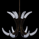 Corna Chandelier - Bronze / Firenze Clear