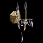 Passo Wall Sconce - Brushed Brass / Firenze Clear