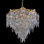 Cadere Chandelier - Gold / Firenze Clear