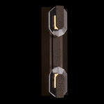 Opposto Esterno Outdoor Wall Sconce - Bronze / Firenze Clear