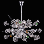 Constellation Colorata Oval Pendant - Polished Chrome / Firenze Mixed