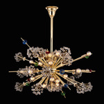 Constellation Colorata Oval Pendant - Gold / Firenze Mixed