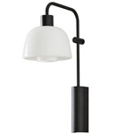 Drep A/04 Wall Light - Black / Opal White