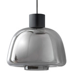 Drep S/01 Pendant - Black / Smoked Mirror
