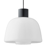 Drep S/01 Pendant - Black / Opal White