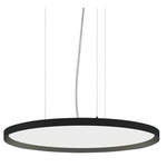 Bina Round Pendant - Black / White Bina Round Pendant - Black / White